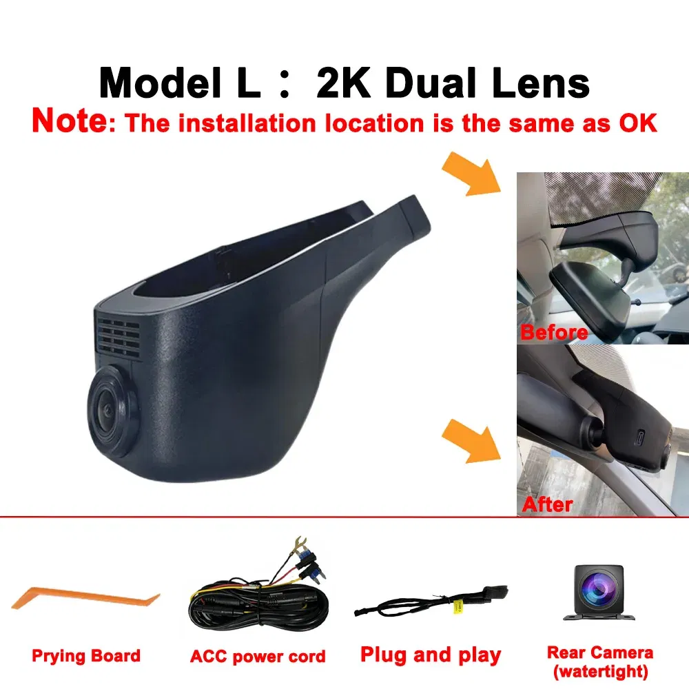 Color Name: Red, Ships From: CHINA, ROM: Other - Customized 4K HD 2160P Plug and play Dash Cam For Volkswagen Sharan CC Bora Tiguan Touran Passat Teramont T-Cross Dvr Dashcam