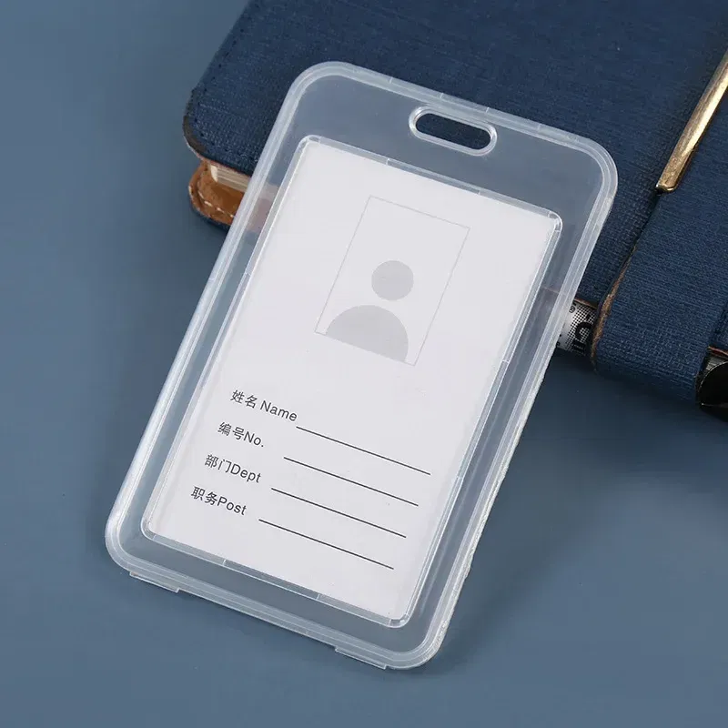 Color: Gold - Women Men Card Cover Case Plastic Transparent Business Credit Cards Bank ID Card Sleeve Protect Holder Case for Student