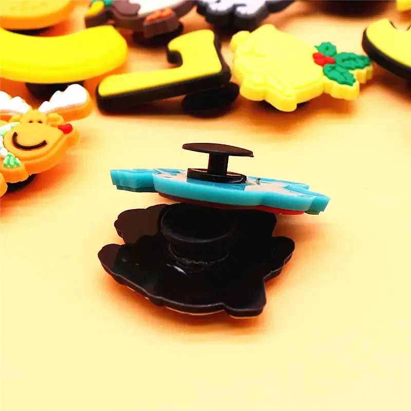 Color: Violet, Ships From: CHINA - 1pcs Christmas Collection PVC Shoe Charms Lovely Animals Garden Shoes Upper Decorations Clogs Pins Unisex Fun Gifts
