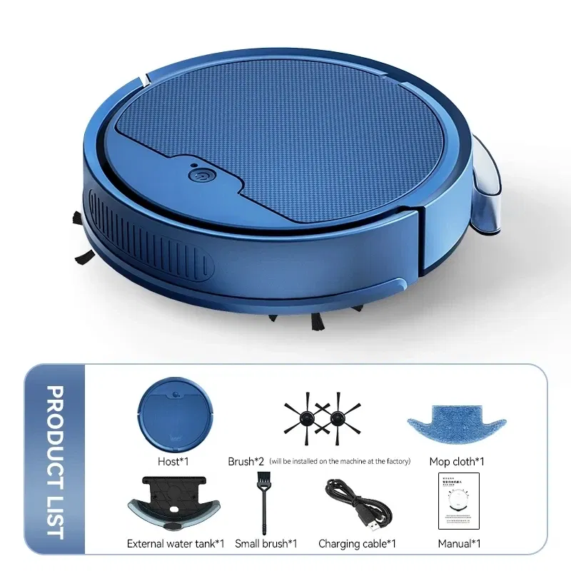 Color: WHITE - New Xiaomi Automatic Sweeping Robot Vacuum Cleaner APP Control Water Tank Sweep And Wet Mopping Vacuum Clean Intelligent Robot