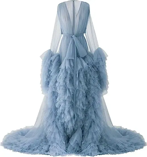 Color: DARK GRAY, Maternity Size: XL, Ships From: CHINA - Tulle Long Maternity Dress Photoshoot п?»?°?‚ь?µ photography dresses baby shower dresses for pregnant woman п?»?°?‚ь?µ д?»я ?±?&mic