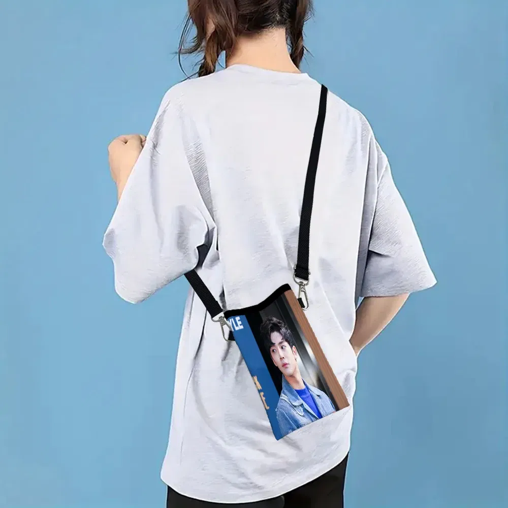 Color: army green, Size: Extra Large - SF9 Rowoon Print Phone Bag Adjustable Detachable Strap Designed Women Crossbody Bag Convertible Shoulder Bag3.3