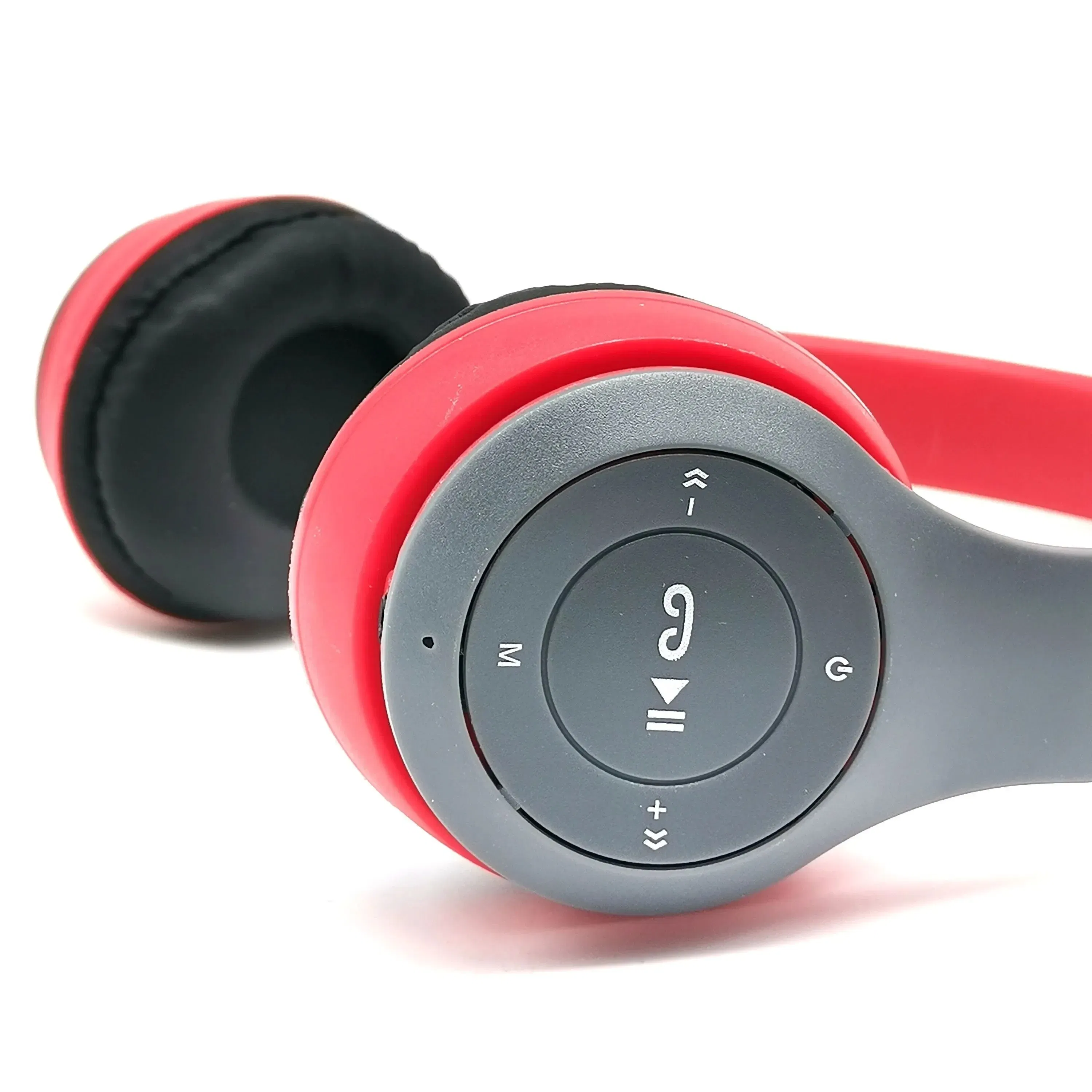 Color: Red - Stereo P47 Headset 5.0 Bluetooth Headset Folding Series Wireless Sports Game Headset for iPhone XiaoMi