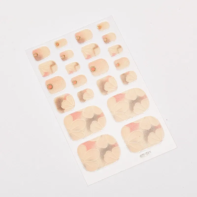 Color: Desert Camouflage - 22 Tips/Sheet Nail Tape Loveliness Nail Art Stickers Designed Nailart Sticker Nail Strips Designer Nail Decals Nailart Shiny
