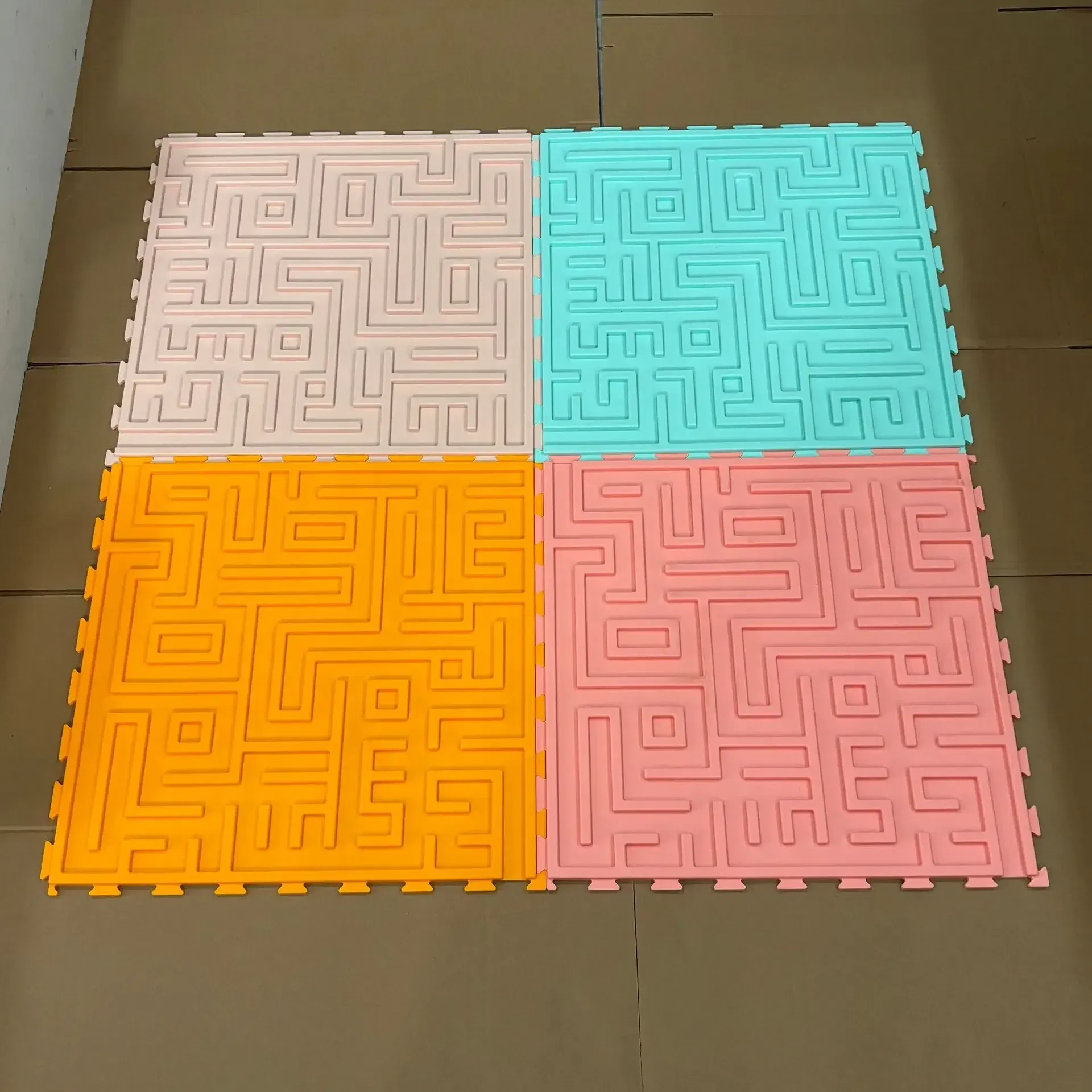 Color: Dark Khaki - Children's Tactile Sensory Training Mat Acupressure Pad Foot Massage Mat Children's Baby Acupressure Pad Toe Pressure Pad