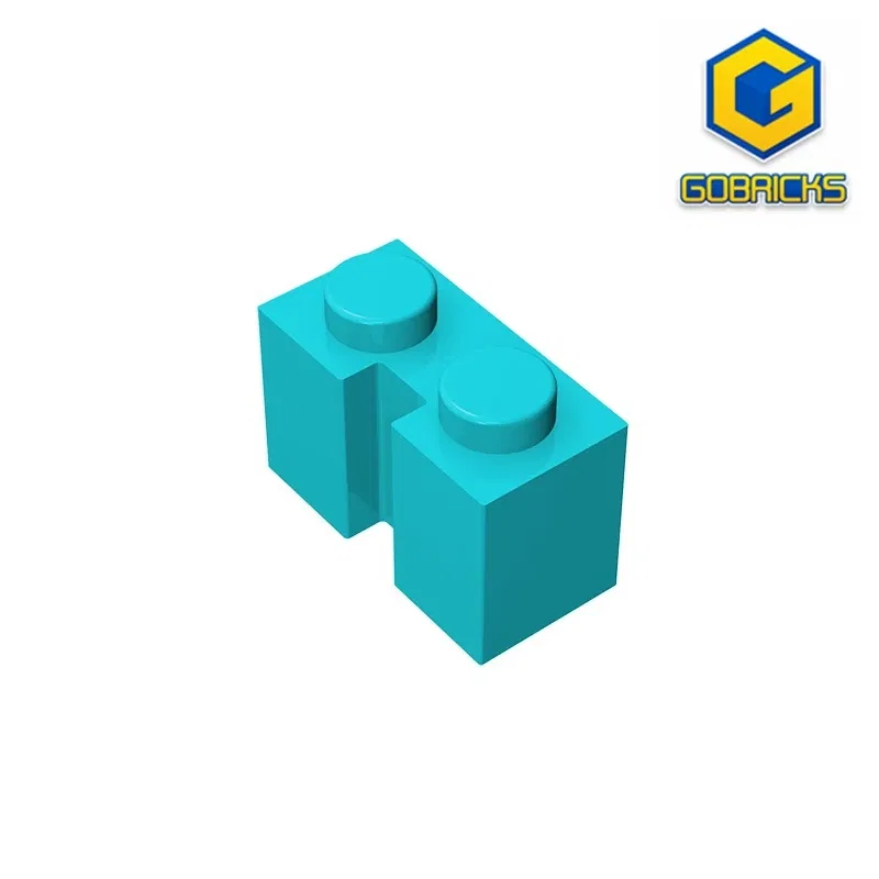 Color: black - Gobricks GDS-798 BRICK 1X2 W. GROOVE compatible with lego 4216 children's toys Assembles Building Blocks Technical