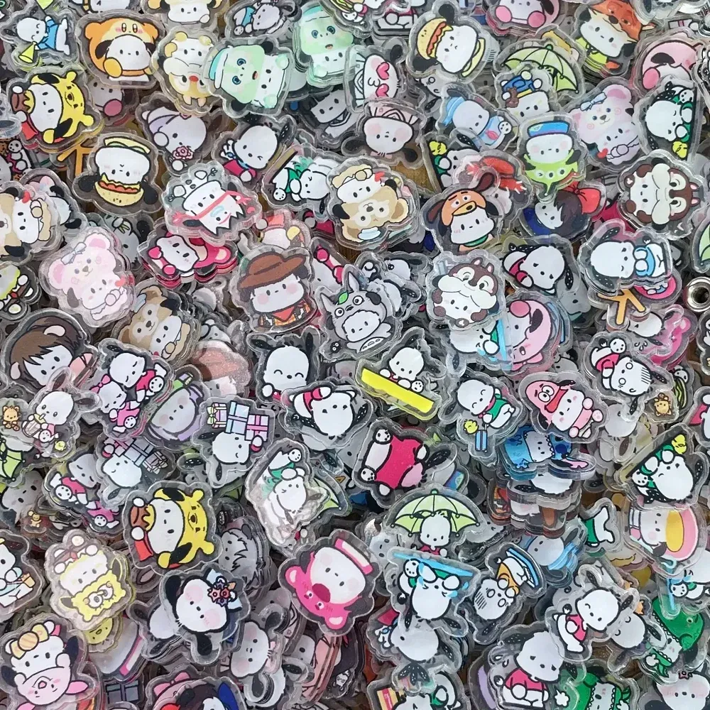 Color: Blue, Size: 12" - 2cm 100g Sanrio Kuromi Hello Kitty Crayon Shin-chan Anime Collection Acrylic Pendant DIY Accessory Keychain PP Clip Patch