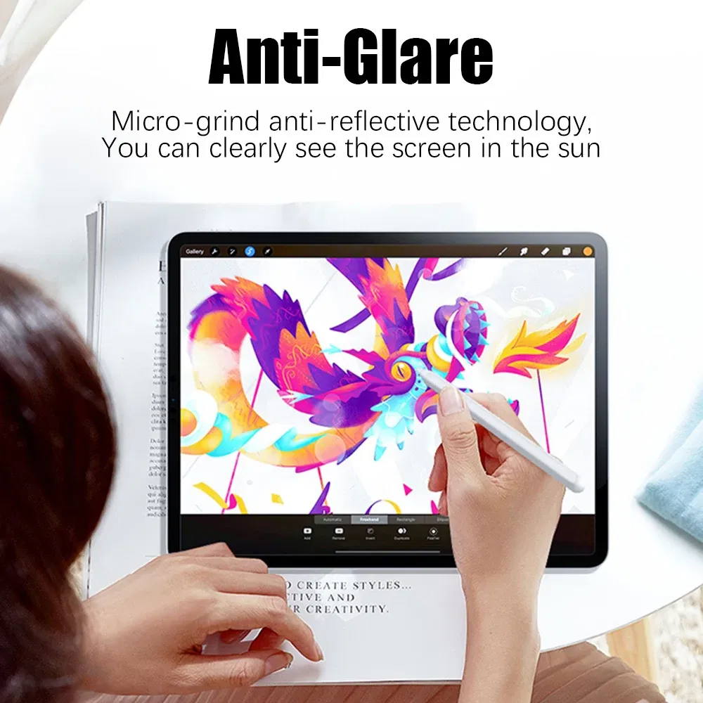 Color: Gold - Like Paper Film Screen Protector For iPad Air 13 11 5 4 3 M2 M4 2024 Pro 12.9 12 9 10th 9th 8th 7th Generation Mini 6 Matte Film