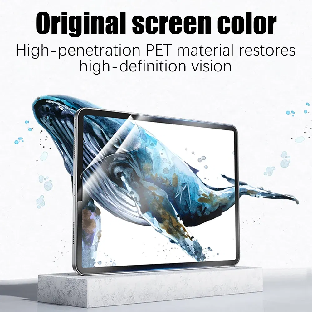 Color: Gold - Like Paper Film Screen Protector For iPad Air 13 11 5 4 3 M2 M4 2024 Pro 12.9 12 9 10th 9th 8th 7th Generation Mini 6 Matte Film