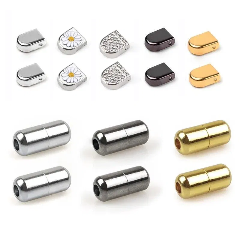 Color: Silver, Ships From: CHINA - No Tie Shoelace Buckle Shoelaces Metal Buckle for Men Women Kids Sneakers Aluminum Capsules Lock Kits Shoe Laces Accessories 4ps