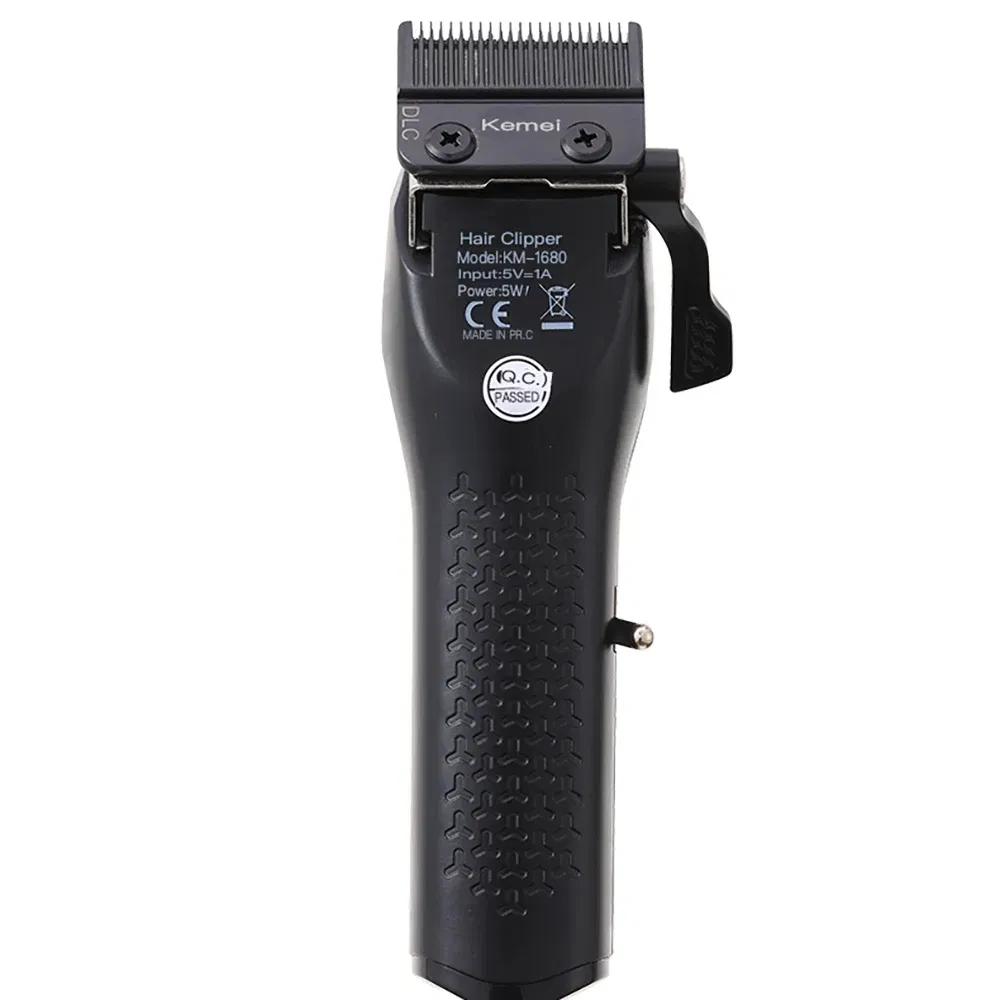 Color: Brown - Kemei Electric Hair Clippers and Hair Trimmer Kit Men Professional USB-C Rechargeable Cordless 0mm Finish Hair Cutting Machine