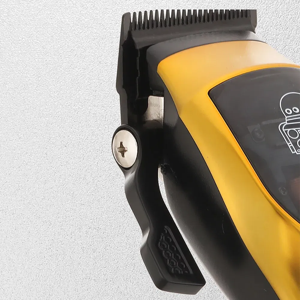Color: Brown - Kemei Electric Hair Clippers and Hair Trimmer Kit Men Professional USB-C Rechargeable Cordless 0mm Finish Hair Cutting Machine