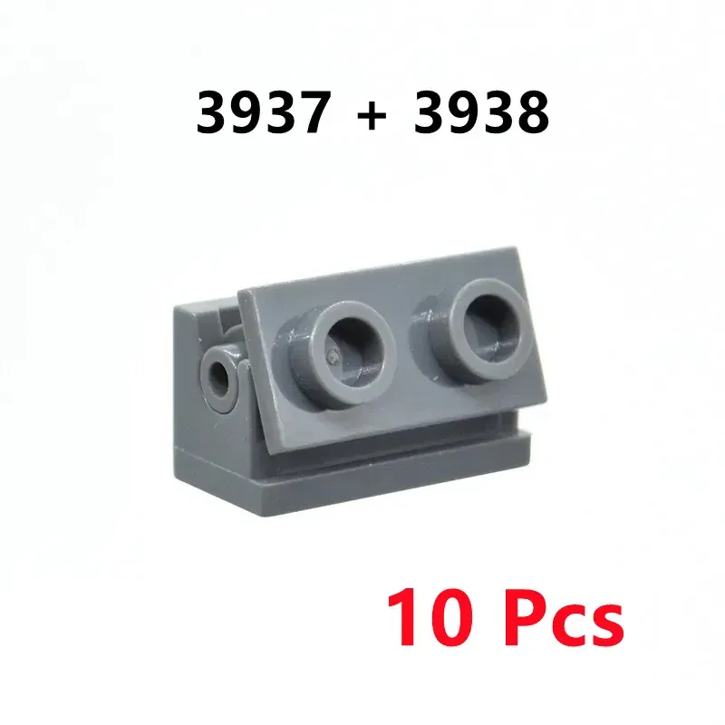 Color: Blue - 10/20 Pair/Lot Buildings Blocks 2429 2430 3937 3938 Hinge Plate 1 x 4 Swivel 1 x 2 Base and Top Brick Toy For High-Tech MOC Set