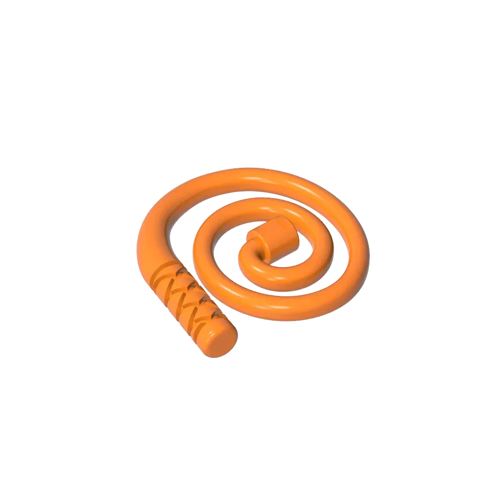 Color: Clear - Gobricks GDS-M300 Equipment Whip [Coiled] compatible with lego 61975 Assembles Building Blocks children's toys