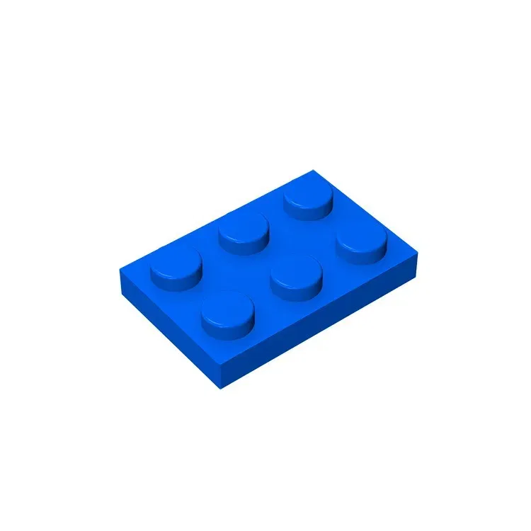 Color: Multicolor - Educational Assemblage GOBRICKS Plate 2 x 3 compatible with lego 3021 pieces of children's toys building block Particles Plate