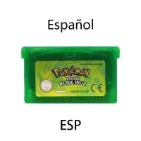 Color: plum - GBA Game 32 Bit Video Game Cartridge Console Card Pokemon Emerald Ruby FireRed LeafGreen Sapphire Multi-language for GBA/NDS
