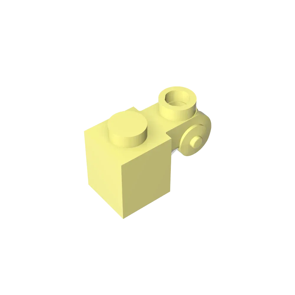 Color: Chocolate - Gobricks GDS-M150 Brick Special 1 x 1 with Scroll with Open Stud compatible with lego 20310 Assembles Building Blocks