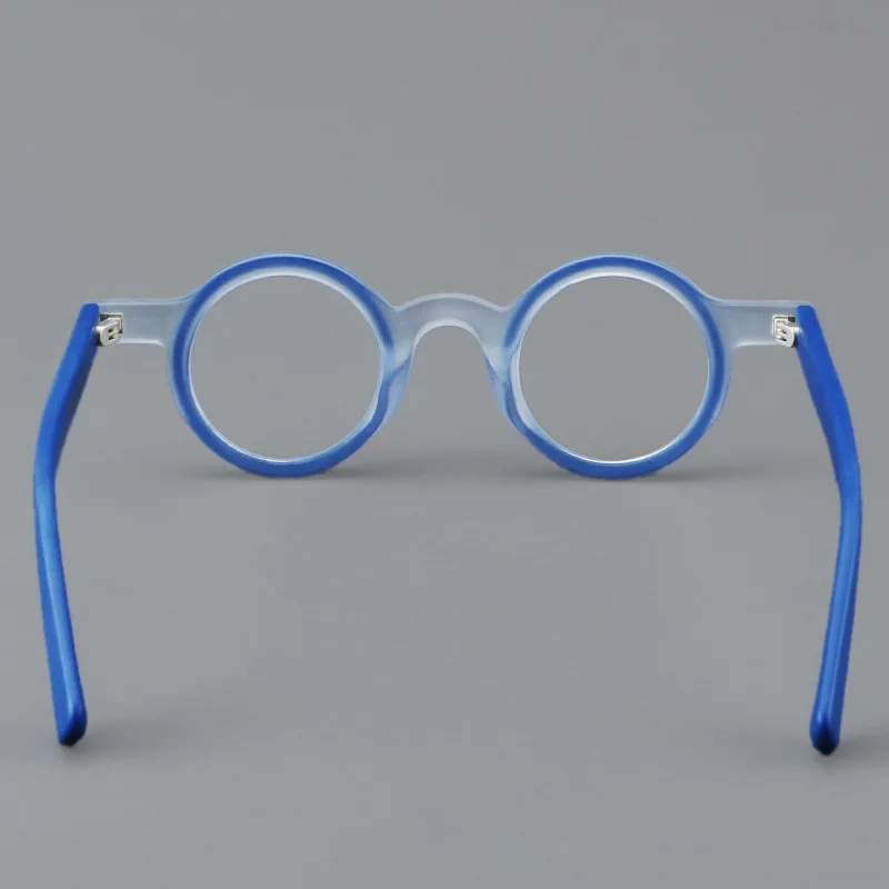 Frame Color: Pink, Eye Prescription: +375 - VCKA Round Acetate Photochromic Reading Glasses Frame Men Prescription Anti-blue Eyeglasses Women Custom Eyewear +0.50 to+6.0