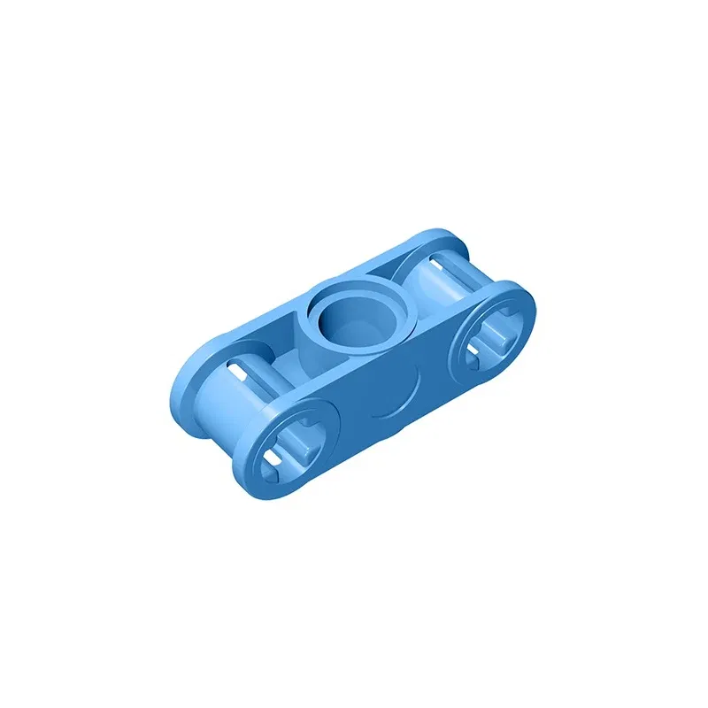Color: Burgundy - MOC PARTS GDS-935 Technical, Axle and Pin Connector Perpendicular 3L with Center Pin Hole compatible with lego 32184