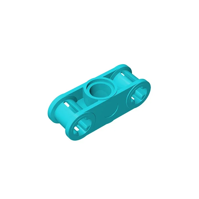 Color: Burgundy - MOC PARTS GDS-935 Technical, Axle and Pin Connector Perpendicular 3L with Center Pin Hole compatible with lego 32184