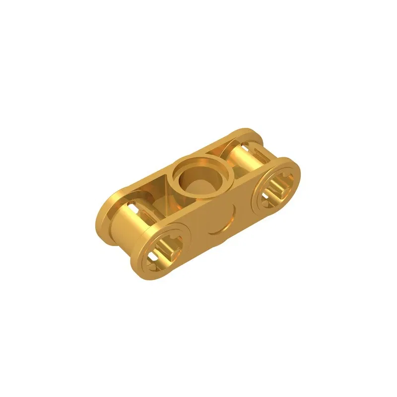 Color: Burgundy - MOC PARTS GDS-935 Technical, Axle and Pin Connector Perpendicular 3L with Center Pin Hole compatible with lego 32184
