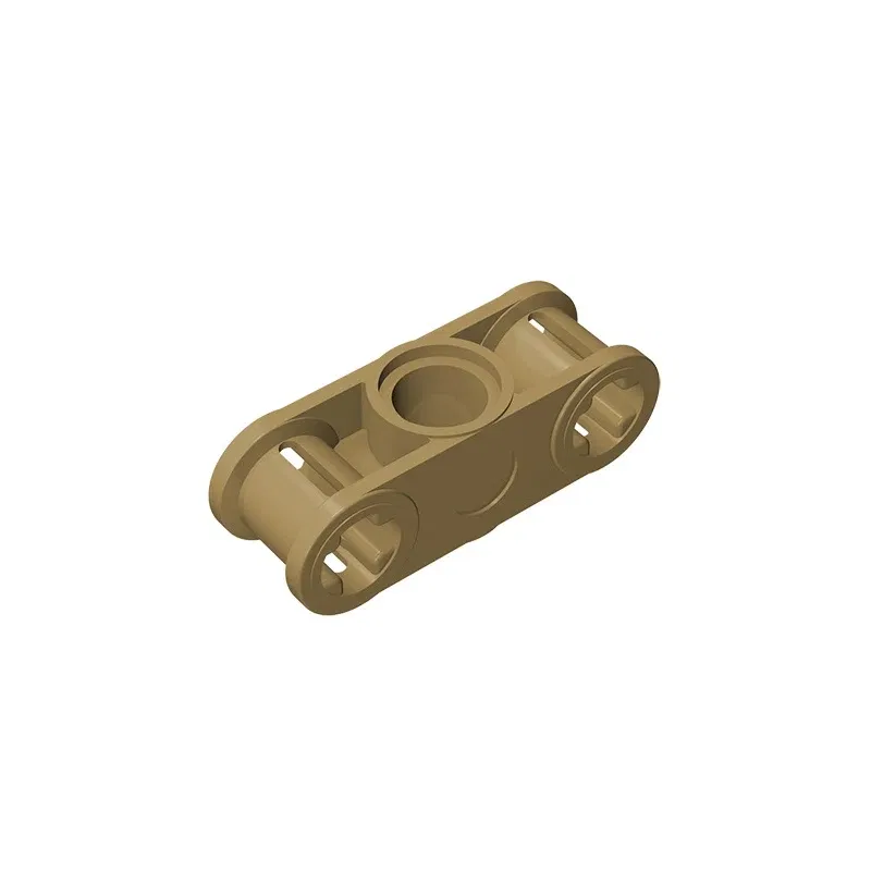 Color: Burgundy - MOC PARTS GDS-935 Technical, Axle and Pin Connector Perpendicular 3L with Center Pin Hole compatible with lego 32184