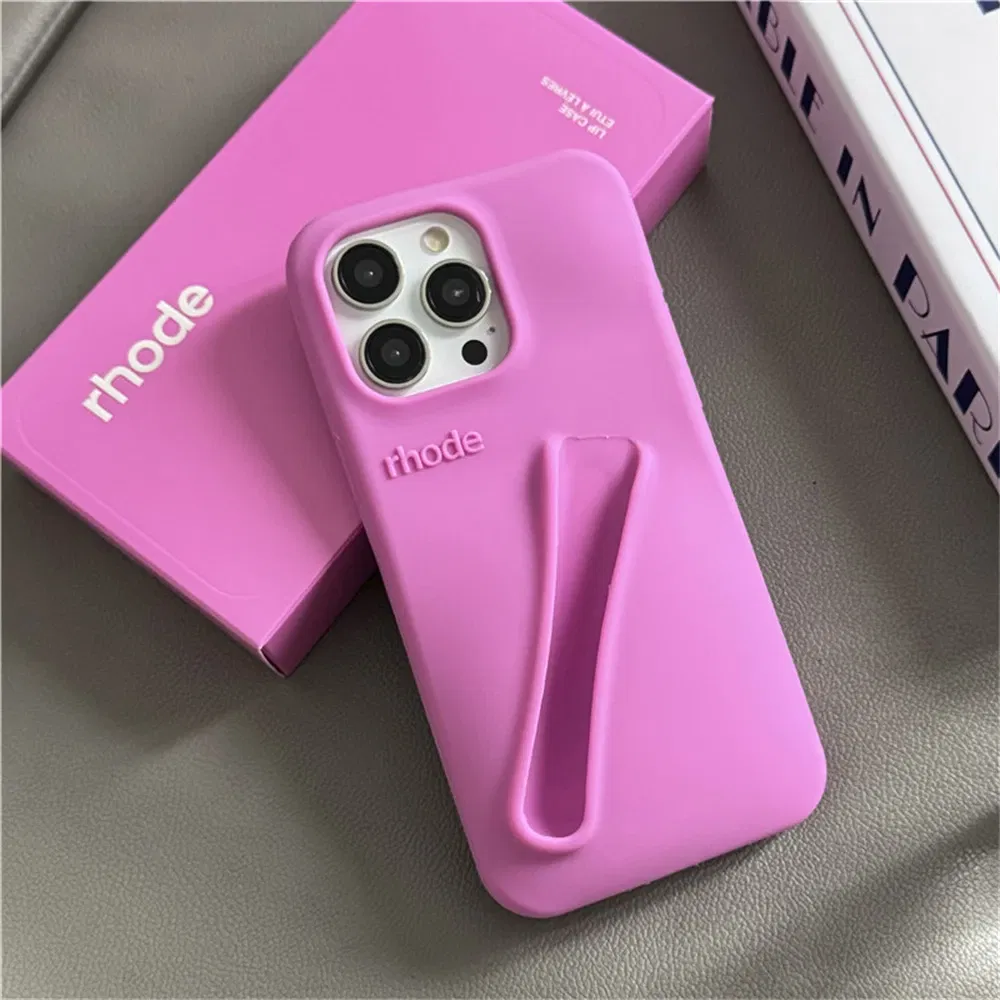 Color: Brown, Compatible-Phone Models: For iPhone 11 - New Rhode Lipstick Soft Silicone Phone Case for iPhone 16 15 14 13 12 11 Pro Max Plus Portable Lip Gloss Holder Cover with Box