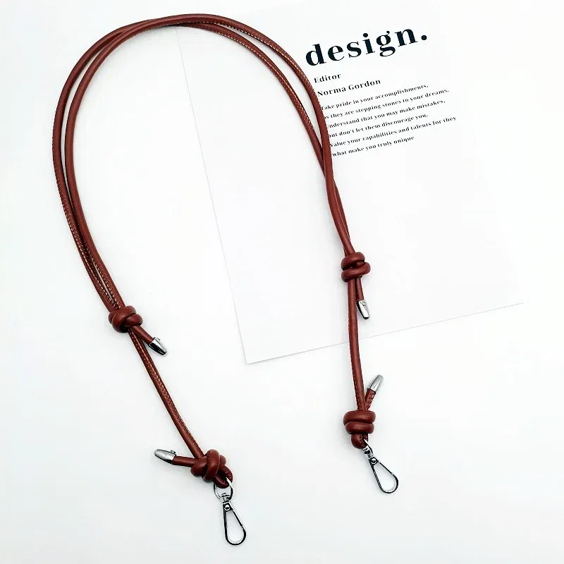 Color: Orange - Long Leather Shoulder Strap Crossbody Bag Adjustable Replacement Belt Handbag Strap Accessories DIY Bag Belt For Handbags