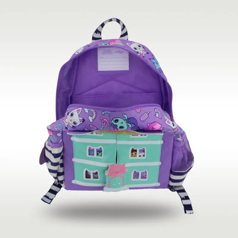 Color: GRAY - Australia smiggle original children's schoolbag girls Gabby shoulder backpack Kawaii 3-7 year modeling bags 14 inch