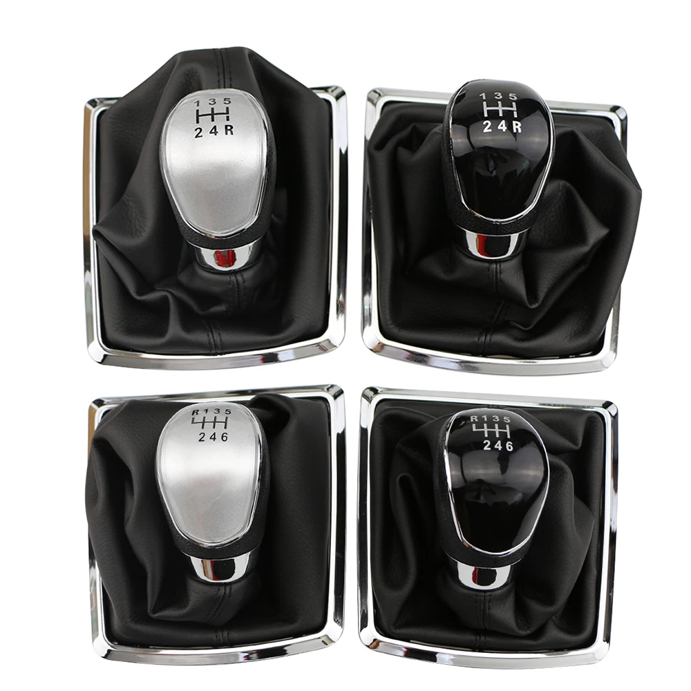For Ford Focus 2 MK2 2005 - 2011 Fiesta Kuga 2008-2012 Gear Shift Knob Collars 5 6 Speed Leather Gaiter Boot Accessories
