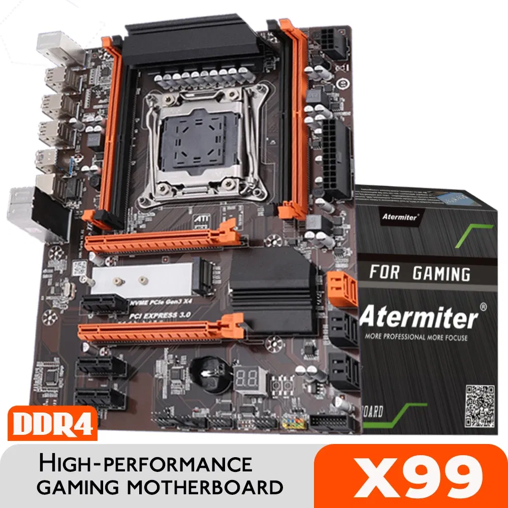 Top Atermiter X99 Motherboard Kit Set With LGA 2011-3 Xeon E5 2670 V3 CPU Processor 32GB DDR4 3200MHz REG Ecc RAM Memory Combo