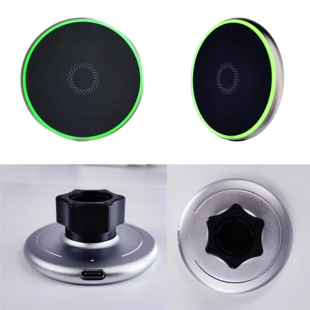 Color: Blue - For Chevrolet Tahoe 2024 2023 2022 2021 Car Phone Holder Screen Fixed Base Magnetic Mobile Phone Wireless Charging Stand MagSafe