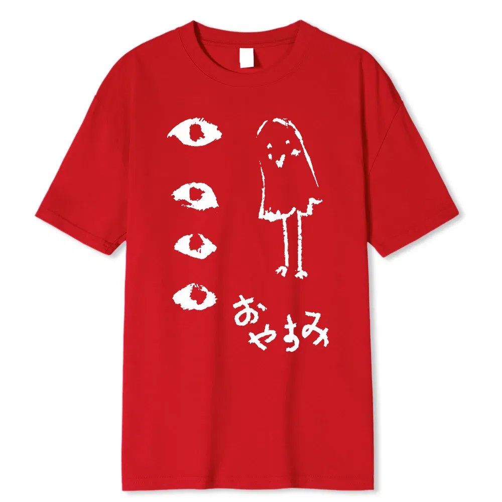 Color: ROYAL BLUE, Size: XL - Oyasumi PunPun Modal Print T-Shirts Funny Anime Streetwear Camisetas Men Women Short-sleev Fashion Harajuku Cartoon Tee Shirt