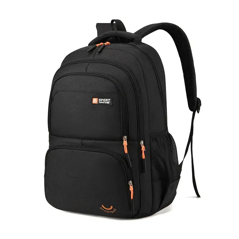 Color: black - New Large-Capacity Leisure Shoulders Backpack Outdoor Business Laptop Backpack Schoolbag