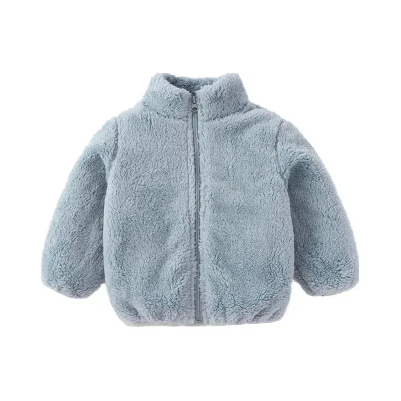 Color: Gold, Kid Size: 8T - Kids Winter Coats 2024 New Children Outerwear Boy Warm Fleece Jacket Baby Girls Jackets for Autumn Spring Children Clothing