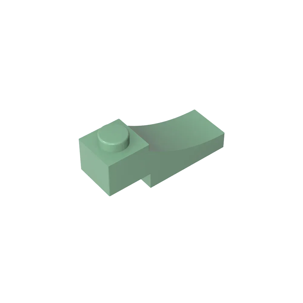 Color: light yellow - Gobricks GDS-2183 Brick Curved 3 x 1 with 2/3 Inverted Cutout compatible with lego 70681 Assembles Building Blocks