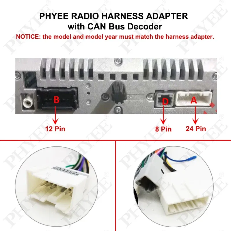 Color Name: Gold, Ships From: CHINA - Wiring Harness CAN BUS Decoder 16 Pin Plug Connector Car Android Cable Adapter for Renault Clio 4 Captur Trafic Duster Sandero 2