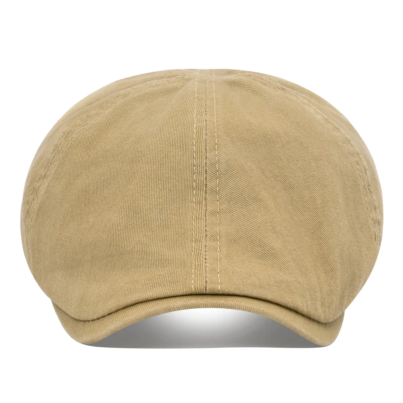 Color: Ivory, Hat Size: One Size - VOBOOM 100% Man's Beret Cotton Gatsby Hat Ivy Cap Irish Hunting Newsboy Cap Flat Cap Cabbie Hats Driving Golf Caps