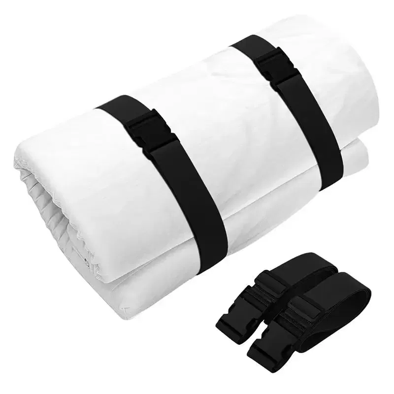 Color: Pink - 2pcs Travel Tied Black Durable Nylon Cargo Tie Down Luggage Lash Belt Strap Plastic Buckle Travel Kits Outdoor Camping Tool