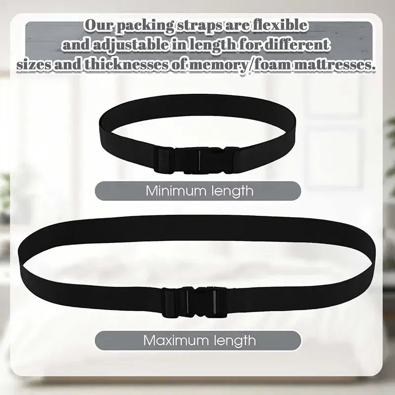 Color: Pink - 2pcs Travel Tied Black Durable Nylon Cargo Tie Down Luggage Lash Belt Strap Plastic Buckle Travel Kits Outdoor Camping Tool