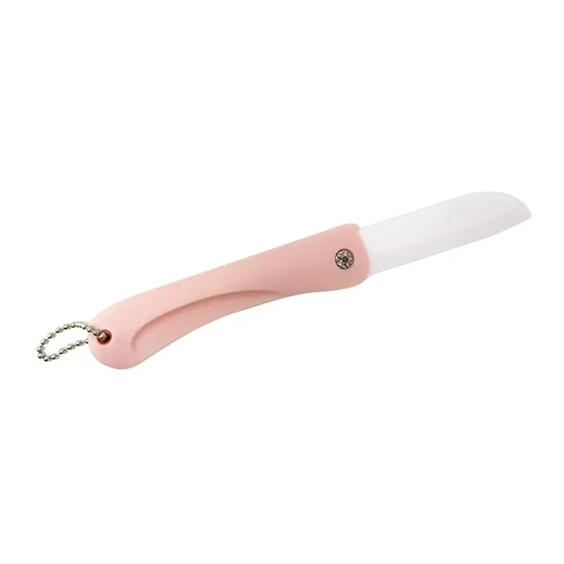 Color: grey - 1PC Mini Ceramic Fruit Knife Kitchen And Bar Supplies Portable Folding Knife Creative Kitchen Fruit Knife Paring Knife