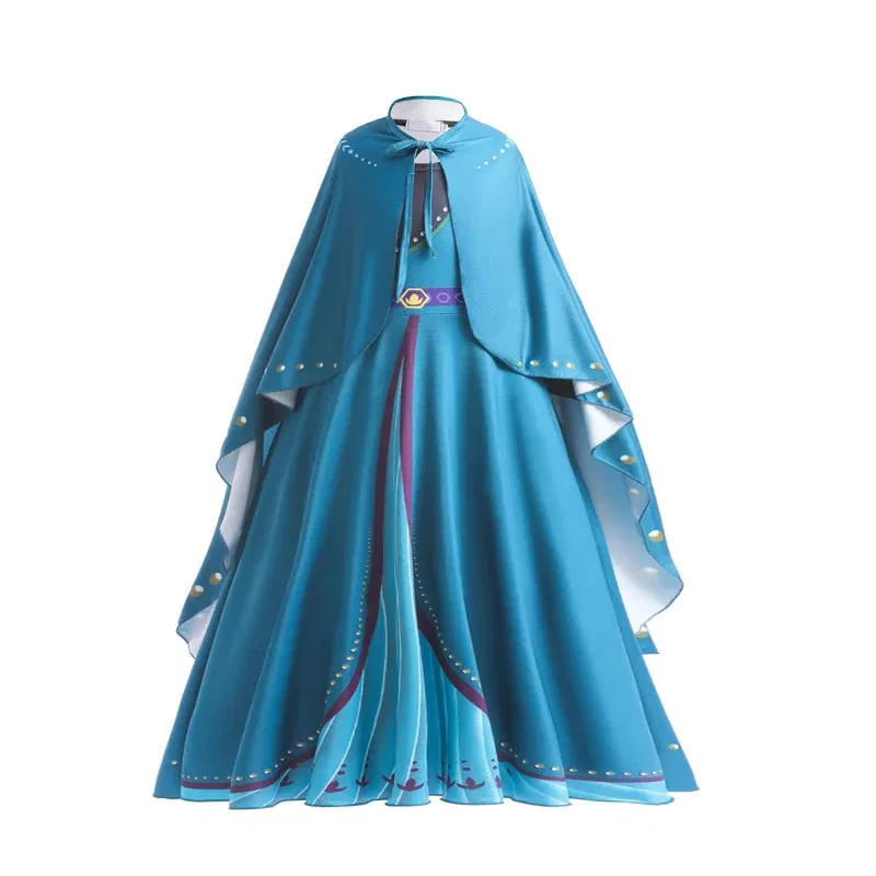 Kid Size: 9, Color: Dark Grey - Disney Frozen Anna Elsa Girls Princess Dresses Mesh Sequin Dress Kids Cosplay Snow Queen Costumes Carnival Birthday Party Gowns