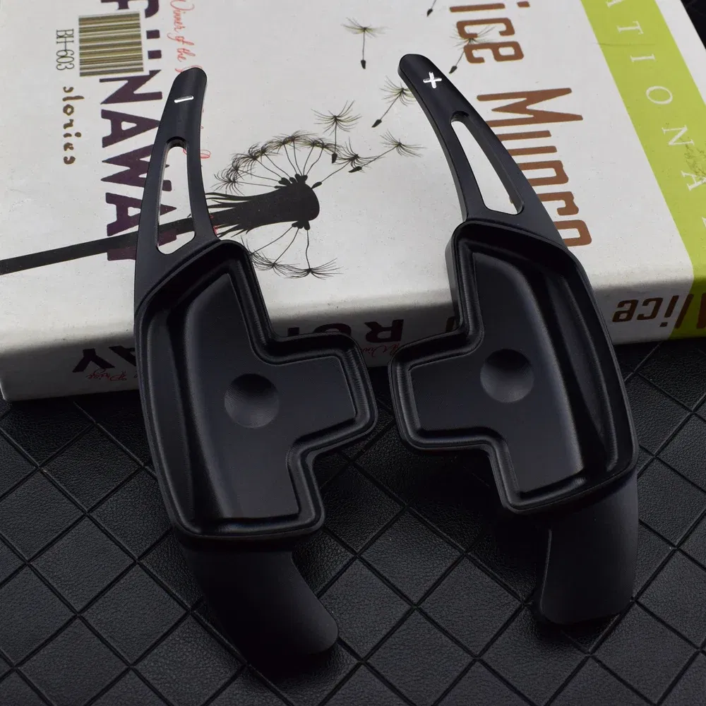 Color Name: black - 2PCS Aluminum Car Steering Wheel Paddle Shifter Extension For Mercedes Benz A B C E GLE Class W176 W205 W246 C117 W218