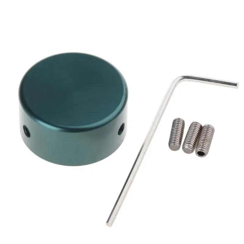 Color: Blue - Electric Guitar Effect Pedal Toppers Guitar Effect Foot Cap with Insert Screws Guitar Effect Make Cap Metal Buttons