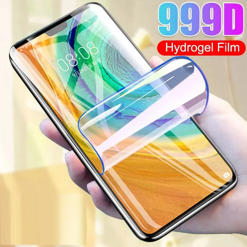 Color: Glazed - 600D Screen Protector For Huawei Mate 10 20 Lite Soft Full Cover Hydrogel Film For Huawei Mate 8 10 20 30 Pro No Glass Film