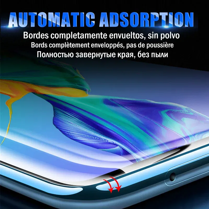 Color: Glazed - 600D Screen Protector For Huawei Mate 10 20 Lite Soft Full Cover Hydrogel Film For Huawei Mate 8 10 20 30 Pro No Glass Film