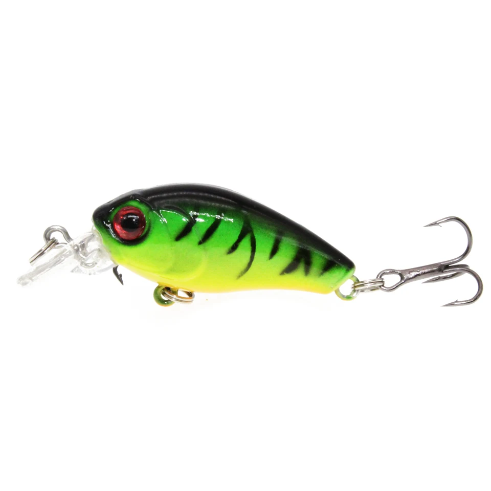 Color: WHITE - 1PCS Wobblers Quality Crankbait Simulation Fishing Lure 4.5cm 3.8g Jerkbait Floating Hard Bait Bass Carp Pesca Fishing Tackle