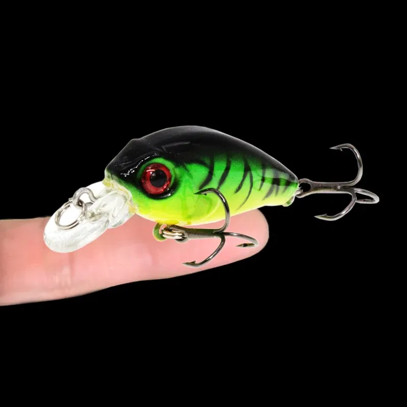 Color: WHITE - 1PCS Wobblers Quality Crankbait Simulation Fishing Lure 4.5cm 3.8g Jerkbait Floating Hard Bait Bass Carp Pesca Fishing Tackle