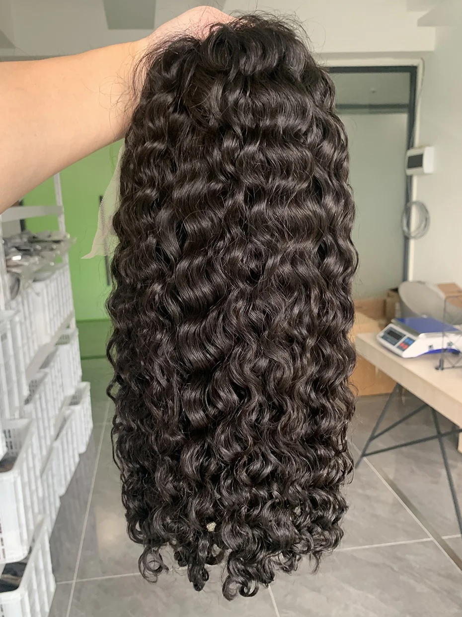 Hair Color: Natural Color, Ships From: CHINA, Stretched Length: 16inches, Density: 250% - Real 250 Density 13x4 Short Bob Wet and Wavy Human Hair Wigs Vietnam Raw Virgin Double Drawn Water Wave 13x6 Frontal Wig HD Lace