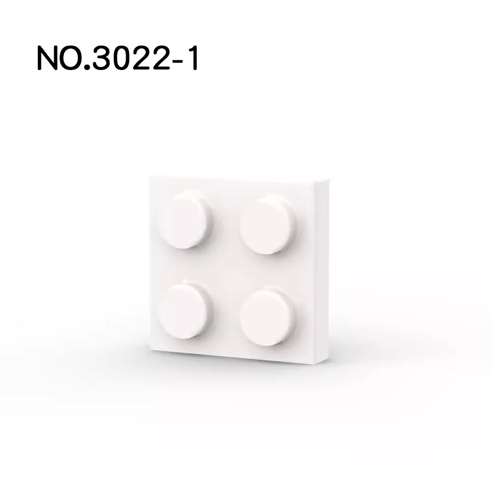Color: green - 20Pcs MOC Parts 3022 94148 Plate 2 x 2 Compatible Bricks DIY Assmble Building Blocks Particle Kid Puzzle Brain Toy Birthday Gif